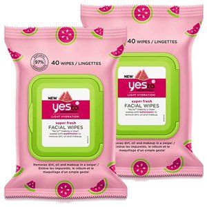 Yes To Watermelon Refreshing Facial Wipes Duo Pack
